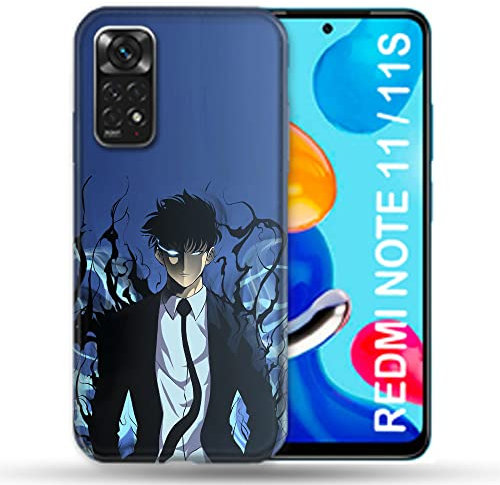 Cokitec Schutzhülle für Xiaomi Redmi Note 11 / 11S Manga Solo Leveling Sung Blau