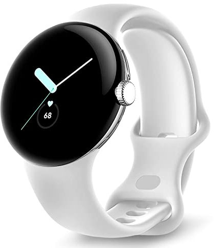 Pixel Watch Armband - Kitway Armband Kompatibel mit Google Pixel Watch, Premium Weiche Silikon Uhrenarmband Sport Replacement für Herren Damen