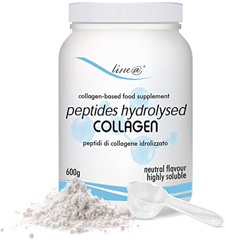 Kollagenpulver Line@diet 600g | Hydrolysierte Kollagenpeptide | Hochlöslich und geschmacksneutral (600g)