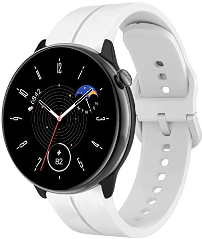 CZhkg Cinturini per Orologi per Huawei Watch GT3 42mm/Huawei watch GT2 42mm, 20mm Cintura Silicone Bracelet Cinturino Strap per Coros Pace 2/Coros Apex 42mm/Polar Ignite/Polar Unite Watch