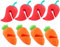 INNAL Pan Lid Holder 8pcs Silicone Lid Lifters Spill Proof Lid Lifters Cute Carrot Pepper Shaped Pan Selected Pots and UtensilsLid Lifter Heat Resistant Shelf Keeping Lid Open Cooking As