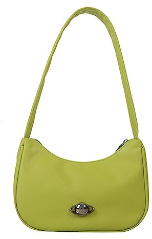 AMZLORD Retro Umhängetasche Tasche, Umhängetasche for Damen, Kleine Schultertasche Handtasche for Frauen, Fashion Y2k PU Shoulder Bag Handtaschen unter den Armen Crossbody Clutch - Grün