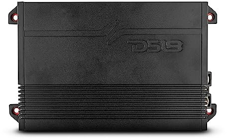 DS18 GEN-X Full-Range Class D 2-Channel Amplifier 700 Watts Max Power 2 Ohm Stable, Bridgeable at 4 Ohm - Low/High Level Inputs - Small and Powerful Car Amplifier for Stereo Sound Systems