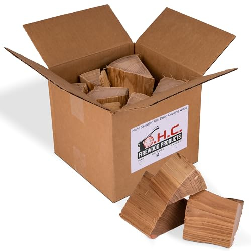 O.H.C Firewood Products Kiln Dried Firewood, Oak Firewood, Safe, Consistent Cooking Wood, Hand-Selected Wood Chunks for Smoking Upto 12 Meals (Hickory)