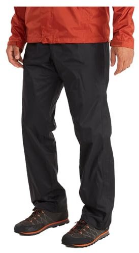 Marmot Herren PreCip Eco Full Zip Pant Short, wasserdichte Regenhose, Winddichte Wanderhose, atmungsaktive Regenkleidung zum Wandern und Trekking, Black, M