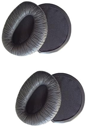 DOITOOL 2stücke Ersatz Ohrpolster Für Kopfhörer Elastische Pu Earpads Komfortable Ohrmuschel-Cushions Schwarz Langlebig Und Schmutzabweisend