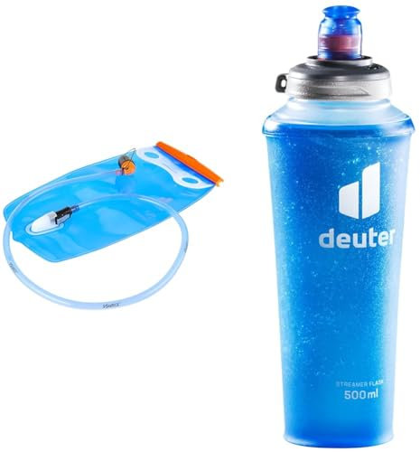 deuter Streamer 2.0 Trinksystem & Streamer Flask 500 ml komprimierbare Wasserflasche