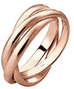 Elli Ring Damen Trio Wickel Basic in 925 Sterling Silber