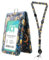 Porte-badge double face transparent avec boucles à dégagement rapide et cordon rétractable réglable, cordon tour de cou détachable, porte-nom vertical en cuir pour infirmière, enseignante, étudiant