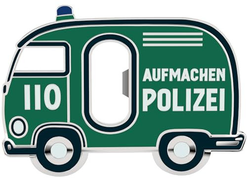 LANOLU Lustiger Flaschenöffner POLIZEI AUFMACHEN, Geschenke für Polizisten und Polizei-Fans, Polizei Geschenke, Witziger Bieröffner