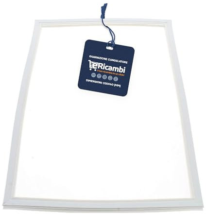 eRicambi® Guarnizione Porta Congelatore compatibile con Indesit Ariston, Dimensioni: 530x404 (mm), Colore Bianco, Codice C00142517, per modelli BD291 BD2920/HA R2821 RGA300W