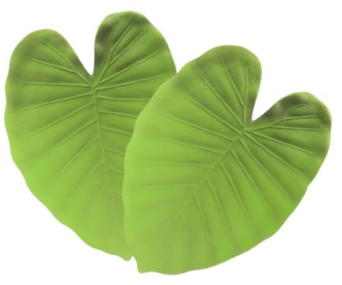 BESTOYARD 2pcs Realistic Palm Leaf Placemats Leaf Table Mat Insulation Tropical Jungle Decor for Wedding Table Summer Hawaii Theme