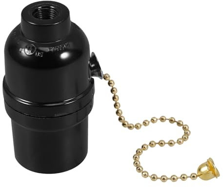 FIXOSHEE Lampenfassung Mit Zugschalter Robuste Und Vielseitige Deckenleuchte Für Verschiedene Glühlampen Elegantes Schwarzes Design Für Jeden Wohnraum Langlebig Und Hitzebeständig