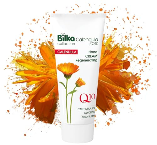 Bilka Collection Handcreme Regenerierende Calendula & Q10, 100 ml | mit Coenzym Q10, Ringelblumenöl, Sheabutter & Bienenwachs - Beruhigende & feuchtigkeitsspendende Handpflege