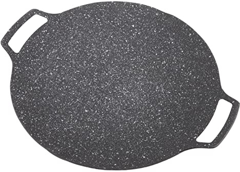 OEBUAFI Sartén Teppanyaki, Placa de Barbacoa Coreana Parrilla de Barbacoa Sartén Circular Antiadherente para el Hogar Estufa Al Aire Libre Fiestas de, (Tipo de gas 30 cm Tipo de gas 30 cm)