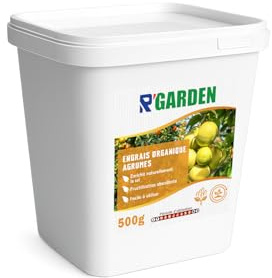 R’GARDEN – Engrais Organique Agrumes | Fertilisant Naturel pour Citronniers, Orangers et Mandariniers | Récoltes Abondantes | UAB – Fabriqué en France (0,5 KG)