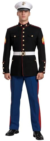 Maskworld Exquisite Marine Corps Kadett Uniform für Erwachsene - Größe: XXL - Militär-Kostüm Karneval, Halloween & Motto-Party