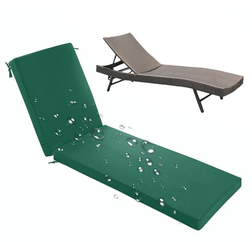 Generisch Sonnenliege Auflage 190x60 200x60 180x60 Abwaschbar Wasserdicht, 5 cm/8 cm Dicke UV-Schutz, Bequemes Liegenauflagen Für Gartenmöbel Mit Rutschfester Sohle Und Riemen,05,190x60x8cm