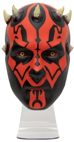 Paladone Star Wars Darth Maul Light - LED Face Lamp, Wall Mount or Desk Display, USB or Battery Powered Light for Bedroom, Gaming Setup & Collectors