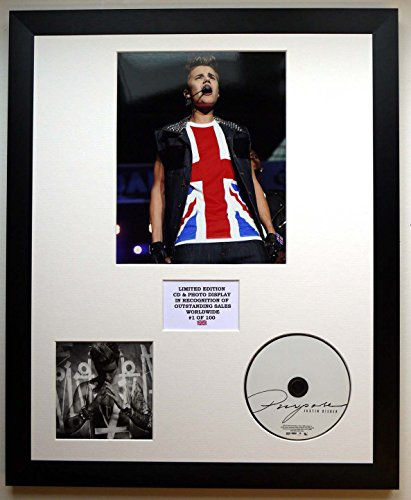 Justin Bieber/Foto & CD Display LTD. Edition des Albums Zwecks