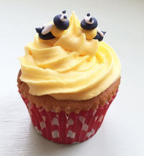 Holly Cupcakes 12 Sugar Mini Bees- Gorgeous, edible and handmade with love in the UK!