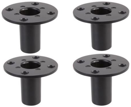 4 x Pulse 35mm metal internal speaker top hat tophat speaker stand pole mount