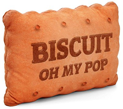 Oh My Pop! Biscuit-Großes Kissen, Beige