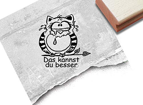Stempel Lehrerstempel EULE III - 4 verschiedene Schulstempel zur Auswahl und als 4er-Set - Lob Kritik Motivation Belohnung Geschenk - zAcheR-fineT (Kritik: Das kannst du besser)
