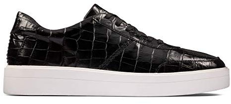 Clarks Hero Walk, Zapatos de Cordones Derby Mujer, Negro (Black Croc Black Croc), 37.5 EU