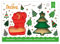 Decora COD. 0255096 KIT 2 EMPORTE-PIÈCES EN PLASTIQUE ARBRE DE NOËL ET BOTTE 8/6 CM