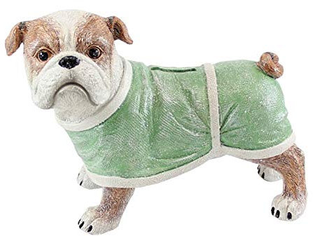 Kaheku Spardose Hund Bulldogge Mops ausgefallene Sparbüchse h14,5 cm