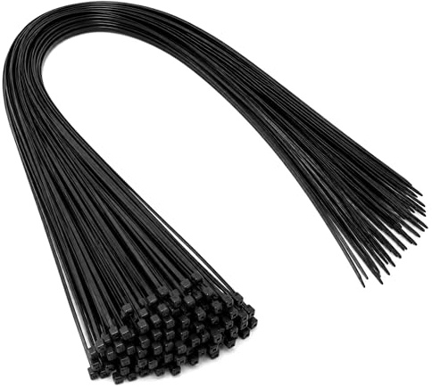 On1shelf® Black Extra Long Cable Ties 920mm x 4.8mm (36 Inch), Strong Nylon PA66 Zip Ties for Large Bundles, Cable Management, Garden, Garage & Workshop Use, 100 Pack