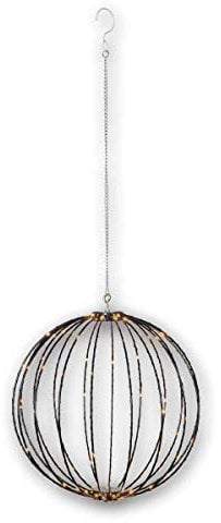 Star Trading 860-96 LED-3D-Kugel Mounty schwarz, ca. 40x40 cm, Kunststoff,126 warmwhite LED, 8 Funktionen,outdoor, Trafo, faltbar, Vierfarb-Karton
