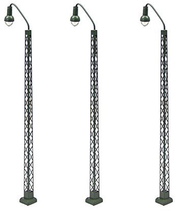 3 STK. Spur TT Gartenlampen, Bahnbetriebswerk Leuchte Laterne Einfach Filigrane Bauform LQS39-3-EU