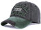 Baseballcap Original The Black Vintage Style Used Washed Look Retro Outdoor Kappe Mütze Cap Schirmmütze Basecap verstellbar (grün/grau)