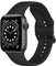 Anlinser Compatible avec Bracelet Apple Watch 45mm 44mm 42mm 41mm 40mm 38mm, Bracelet Sportif en Silicone Étanche Compatible avec Apple Watch Série 9 8 7 6 5 4 3 SE (49/45/44/42, Noir)