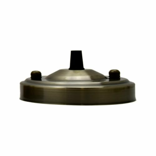 Green Brass Ceiling Rose 108mm Pendant Cable Grip Flex Clamp Metal Plate | Modern Canopy Replacement Cover Front Fitting Base with Accessories for Home Light Fitting Fixture Hanging Ceiling Wall Lamp