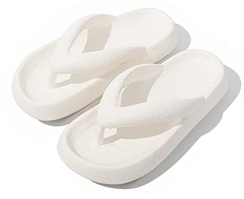 NIBESSER Chanclas Mujer Verano con Suela Gruesa para Playa y Piscina Antideslizantes Flip Flops Comodas Sandalias Planas Zapatos Ligeras Suaves