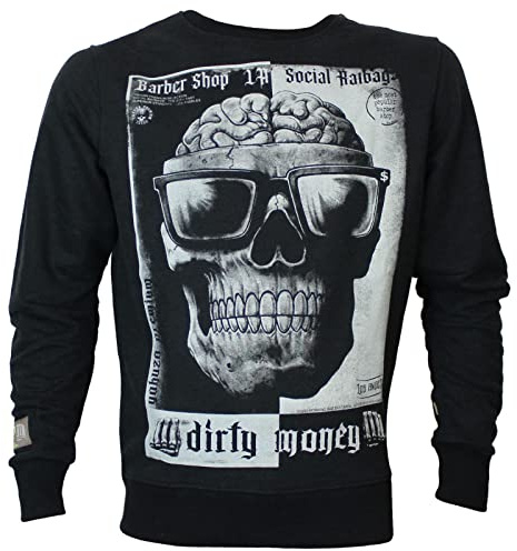Yakuza Premium Herren Pullover 3321 C Anthra schwarz Sweater
