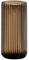 Dinyeo Grand Vase cylindrique en Verre nervuré Marron pour décoration de Table de Salle à Manger