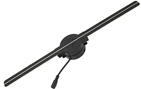 Proiettore Wi-Fi con Ventola Ologramma 3D, 224 Perline Luminose a LED, Display per Proiettore Pubblicitario Video Olografico da 16,5 Pollici 1080P per Aziende, Feste, ecc.