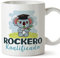 MUGFFINS Tazas para ROCKERO hombre - En Español - Koalificado/koalificada - 11 oz / 330 ml - Regalo original y divertido