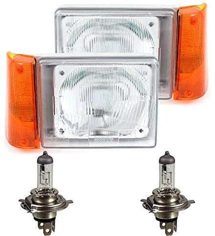 EISENFELS Bundle Set 106513655 erstellt mit Scheinwerfer rechts & links + Leuchtmittel H4 kompatibel