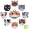 AUAUY 8 PCS DIY Diamant Peinture Dessous de Verre, Mandala/Animal Acrylique Coaster Kit avec Support, Diamond Painting Coasters pour La Maison, Bureau Adultes Enfants Débutants Amateurs d'art