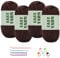 4 X 50g Häkelgarn Wolle zum Häkeln Dickes Garn Häkelwolle Easy Yarn Chenille Wolle zum Häkeln gut Sichtbare Maschen, Dicke Wolle zum Häkeln Dickes Baumwoll-Nylon-Dunkelbraunes mit Häkelzubehör