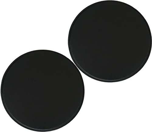 Satz Von 1/2/4 Wasserdichten Stuhlkissen Aus Leder, Rundes Sitzkissen, Rutschfeste Runde Kissen-Stuhlpolster For Drinnen Und Draußen, 25 Cm/30 Cm/35 Cm/40 Cm/45 Cm ( Color : Black , Size : 35cm(Set Of