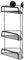 Croydex Stick 'n' Lock 3 Tier Corner Basket Matt Black