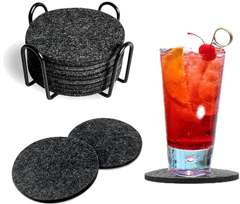 Hepplly 12PC Anti-Hitze/rutschige Trinken Untersetzer für Getränke Beer Coffee für Eltern zu Restaurant/Bar/Party/Café/Haus…