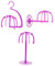 Support de perruque en plastique PP for perruque ou chapeau, support mural pliable et portable for salon de coiffure, affichage à domicile, décoration de collection de perruques (suspendu) / 2283 ( Co