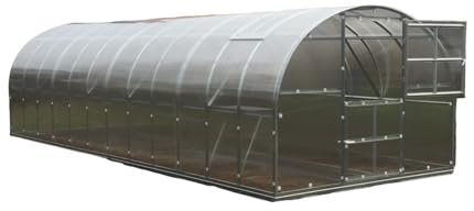 Gewächshaus KLASIKA 36 (3x12m) mit fundamenten und 4mm Polycarbonat